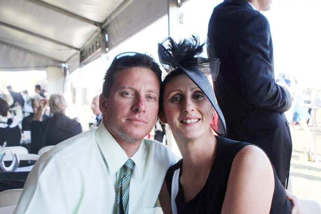 Tim Gaske and his wife Rach at the Warwick Cup race meeting. Tim Gaske and his wife Rach at the Warwick Cup race meeting.